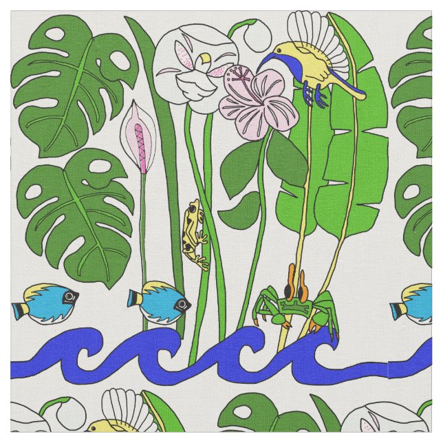Panama tropical fabric (Close Up)
