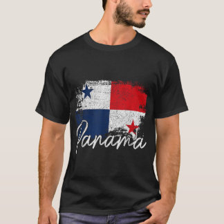 Panama Vintage Flag Panamanian Pride Roots African T-Shirt
