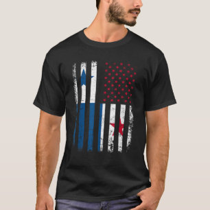 Panamanian American Flag Panamanian Roots Panama A T-Shirt