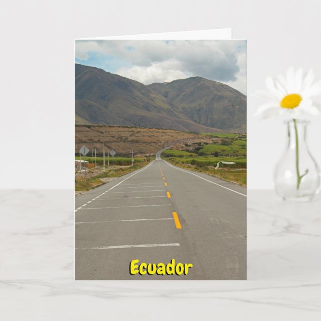Panamerican Highway, Ecuador Card (Small Plant)