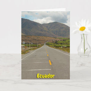 Panamerican Highway, Ecuador Card