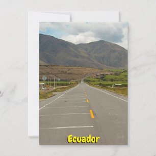 Panamerican Highway, Ecuador Card