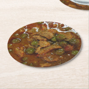 Panang Thai Curry [พะแนง] ... Thailand S Round Paper Coaster