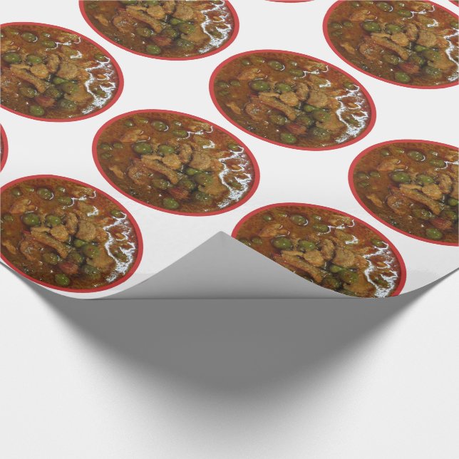 Panang Thai Curry [พะแนง] ... Thailand Street Food Wrapping Paper (Corner)