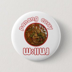 Panang Thai Curry ... Thailand Street Food 6 Cm Round Badge