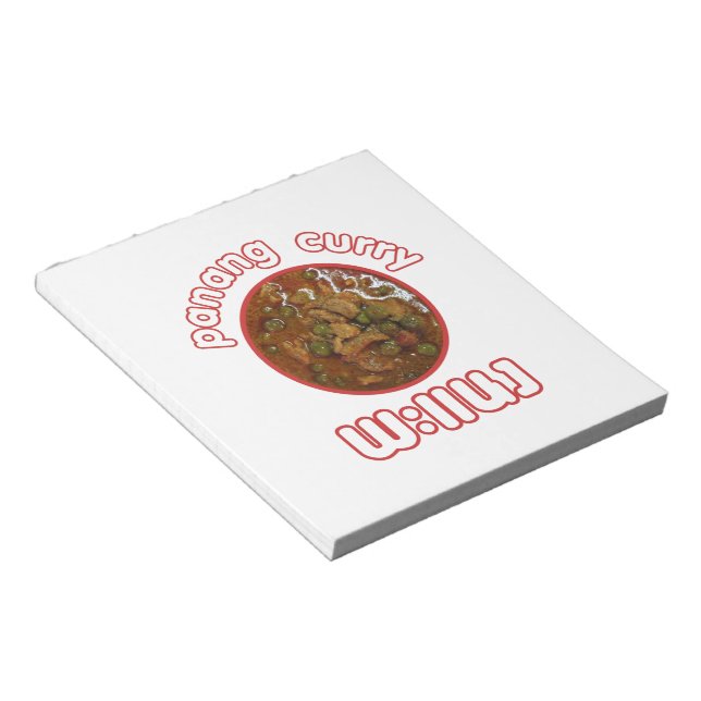 Panang Thai Curry ... Thailand Street Food Notepad (Angled)