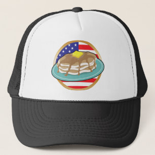 Pancake American Flag Trucker Hat