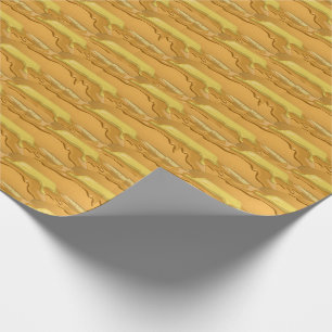 Pancake and maple syrup cute wrapping paper