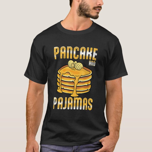 Pancake and Pajamas design T-Shirt (Front)