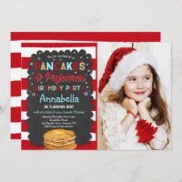 Pancake And Pyjamas Birthday Invitation PJ's Party