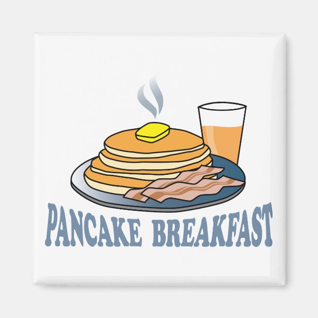 Pancake Bacon Juice Fundraiser Magnet (Front)