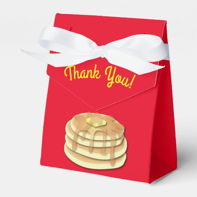 Pancake Birthday Party Favour Box (Front Side)