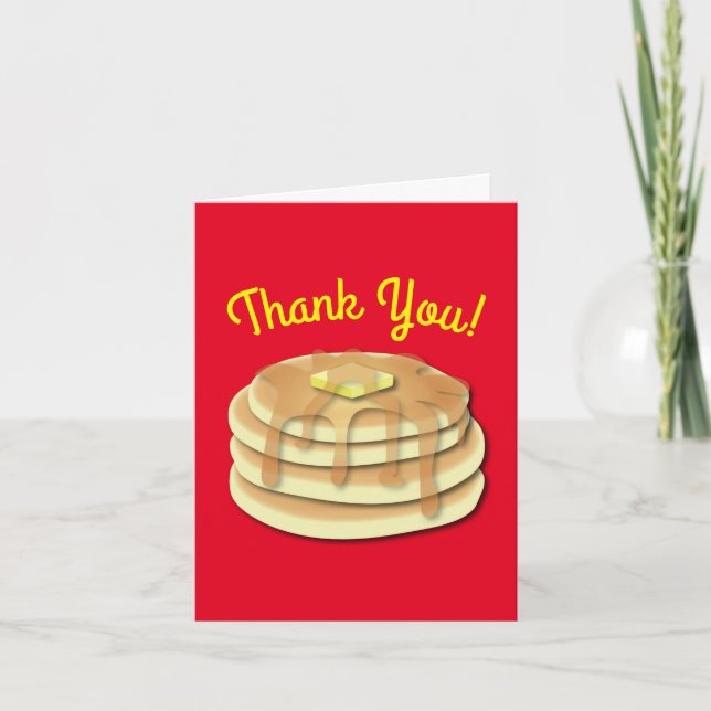 Pancake Birthday Party Flapjack Cute Kids Card (Front)