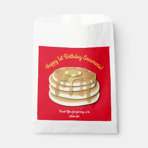 Pancake Birthday Party Flapjack Cute Kids Favour Bag