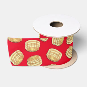 Pancake Birthday Party Flapjack Cute Kids Satin Ribbon