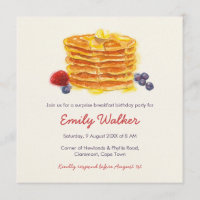 Pancake Breakfast Birthday Party