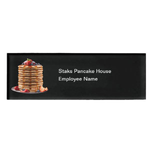 Pancake Breakfast House Staff Name Tags