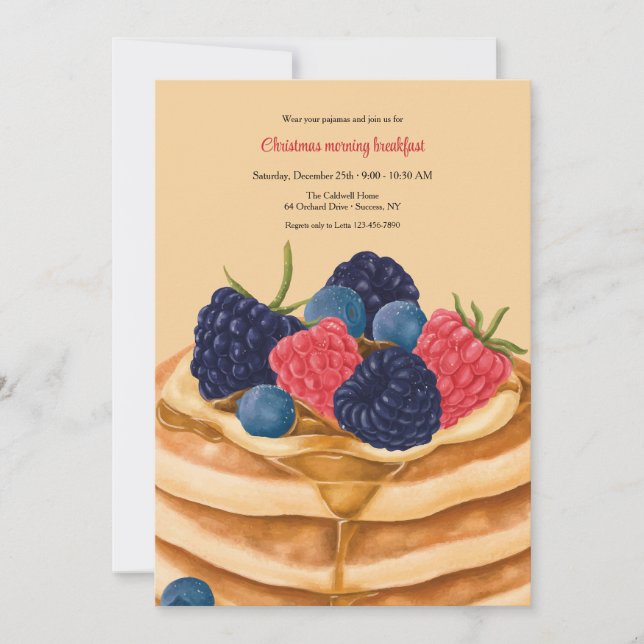 Pancake Breakfast Invitation (Front)