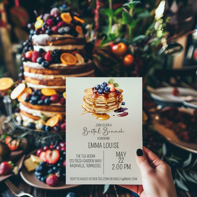 Pancake Bridal Brunch Invitation (Creator Uploaded)