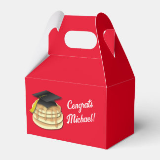 Pancake Brunch Graduation Party Invitation Favour Box