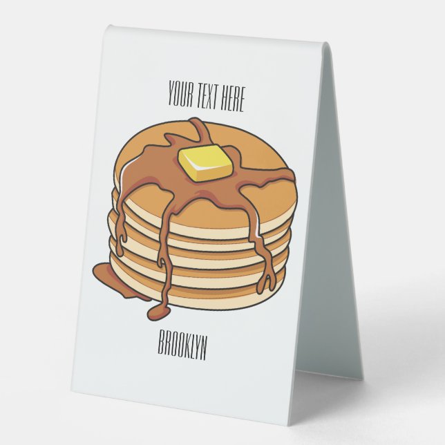 Pancake cartoon illustration  (Front)