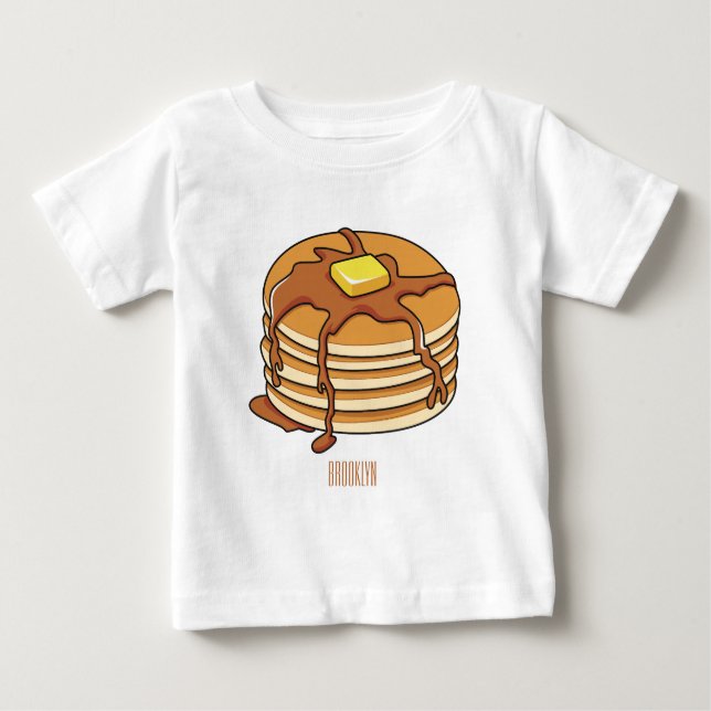 Pancake cartoon illustration  baby T-Shirt (Front)