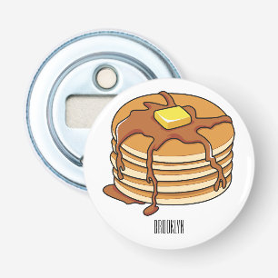 Pancake cartoon illustration bottle opener