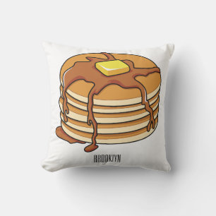 Pancake cartoon illustration cushion