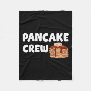 Pancake Crew Funny Pancake Lover Pancake Christmas Fleece Blanket