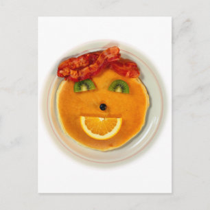 PANCAKE FACE DIETITIAN POSTCARD
