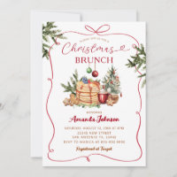 Pancake Hot Cocoa Hand Drawn Christmas Brunch