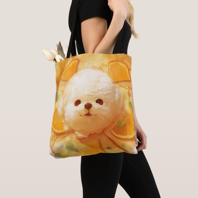 Pancake Party: Smile Dog Ice Cream Tote Bag (Close Up)