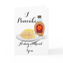 Pancake Pun Valentine's Day Card