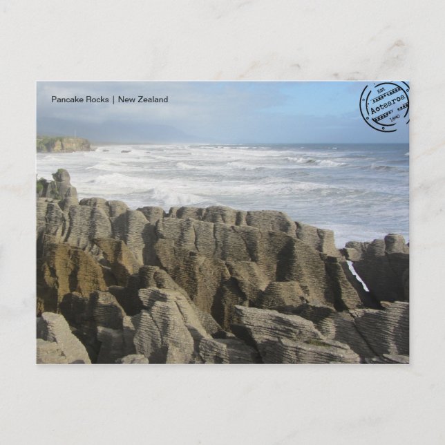 Pancake Rocks (Neuseeland) Postkarte Postcard (Front)