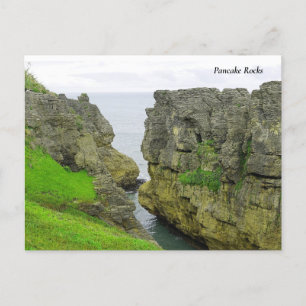 Pancake Rocks, New Zealand  South Island Holiday Postcard