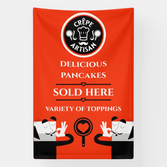 Pancake Seller Promotional Banner (Vertical)