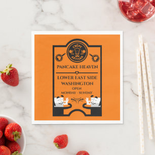 Pancake Seller Promotional Napkin