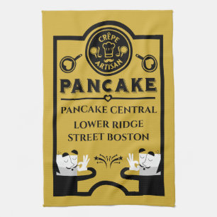 Pancake Seller Promotional Tea Towel