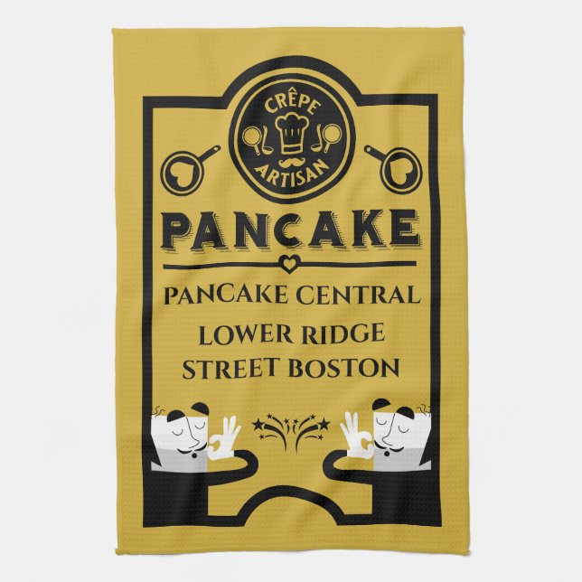 Pancake Seller Promotional Tea Towel (Vertical)