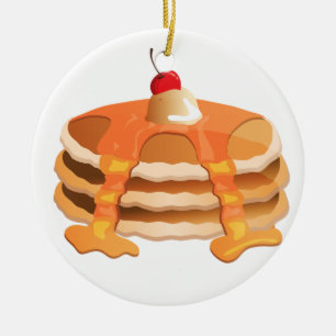 Pancake Stack Ceramic Tree Decoration