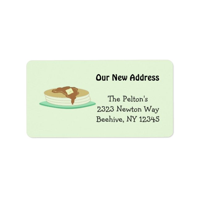 Pancake Stack Our New Address Label (Front)