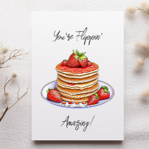 Pancake Themed Birthday Card