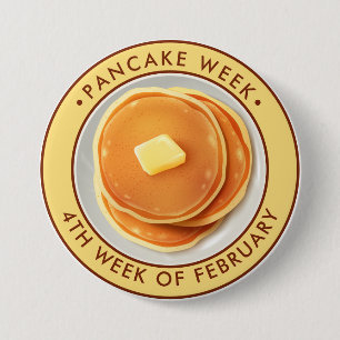 Pancake Week 7.5 Cm Round Badge