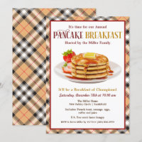 Pancakes and Breakfast Invitation