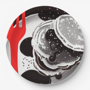 Pancakes and Fork Paper Plates
