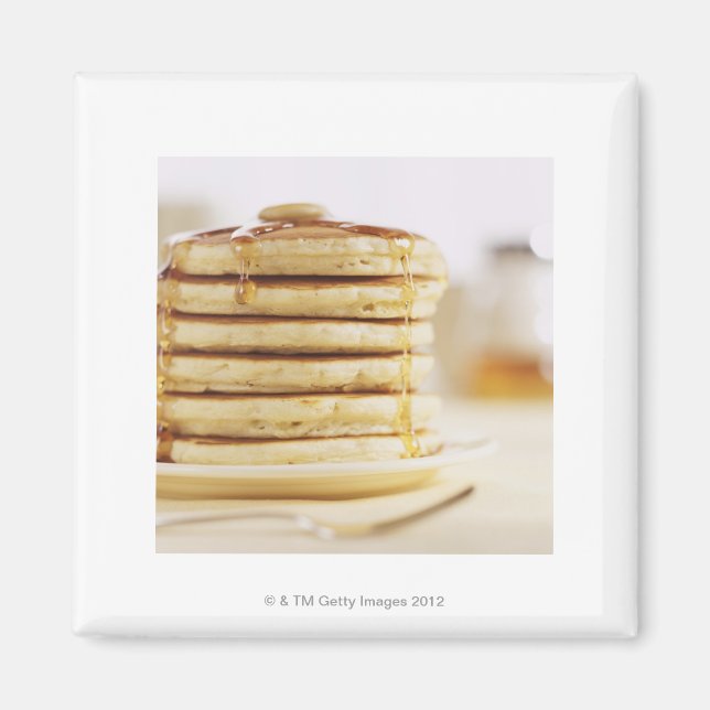 Pancakes and Melting Maple Syrup Magnet (Front)