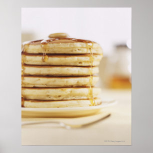 Pancakes and Melting Maple Syrup Poster