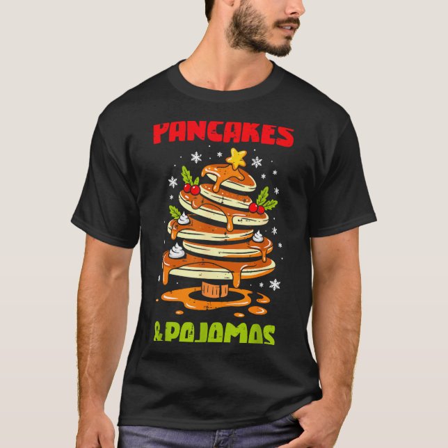 Pancakes And Pajamas Christmas Pancake Men Women K T-Shirt (Front)