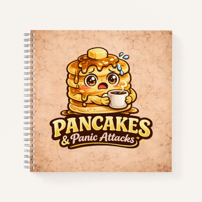 Pancakes and Panic Attacks - Foodie Fiends Notebook (Front)