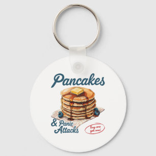 Pancakes And Panic Attacks Mental Health Awareness Key Ring